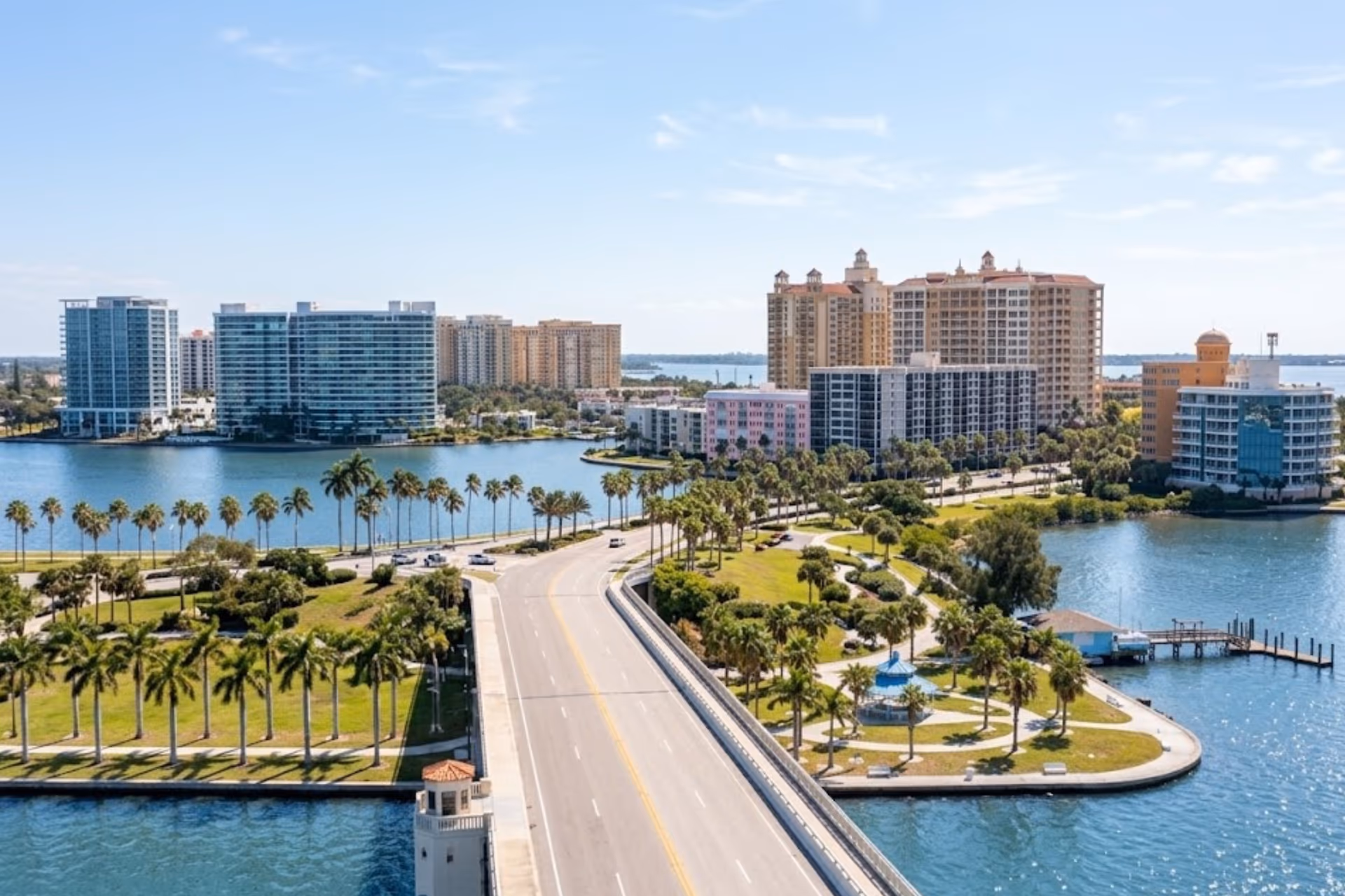 Aerial view of Sarasota, Florida
